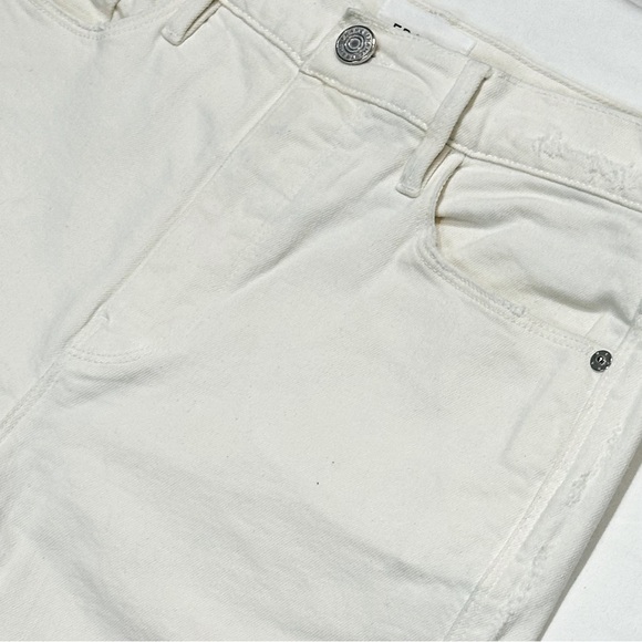👖🤍 FRAME Le Sylvie Slender Straight Jeans | Off-White Ecru | Sz 29 #preppyvibes - Picture 6 of 8